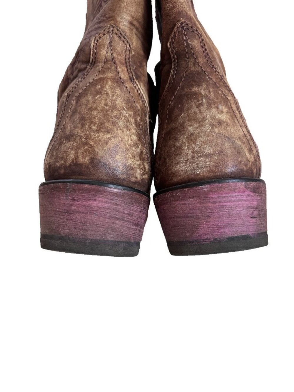 Ariat Rosalind Womens Western Boots Size 9 B Brown Leather Rose Floral Snip Toe - Picture 8 of 11